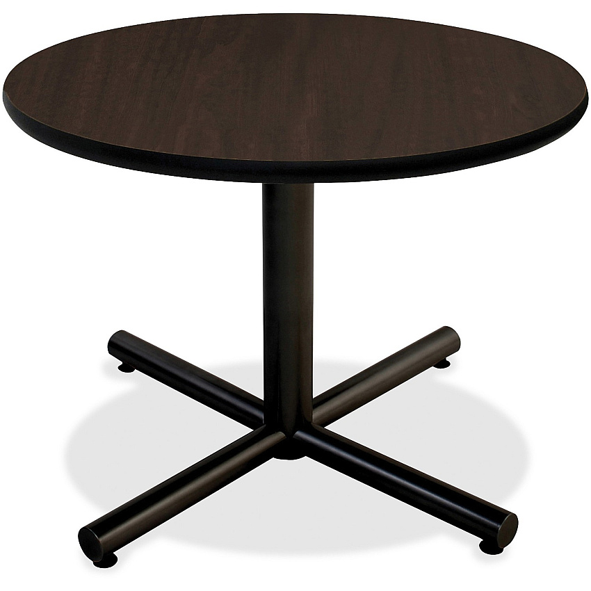 Lorell Hospitality Collection Tabletop For - Table TopRound Top x 1" Table Top Thickness x 36" Table Top Diameter - Cafeteria, Breakroom - Assembly Required - Espresso, High Pressure Laminate (HPL) - Particleboard - 1 Each (LLR62576)
