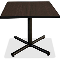 Lorell Hospitality Collection Tabletop Square Top - 42" Table Top Length x 42" Table Top Width x 1" Table Top Thickness - Cafeteria, Breakroom - Assembly Required - Espresso, High Pressure Laminate (HPL) - Particleboard - 1 Each (LLR62588)