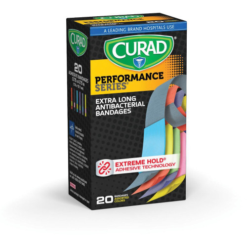 Curad Extra Long Antibacterial Bandages (CUR5019)