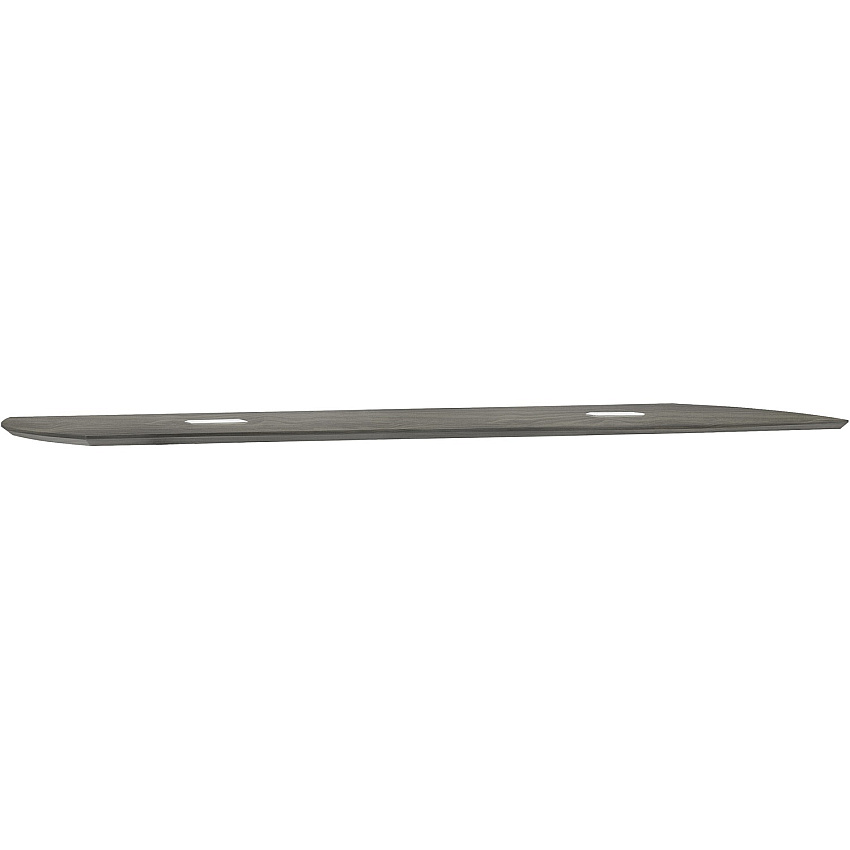 Mayline Gray Laminate Medina Conference Tabletop 1" Height x 60" Width x 48" Depth - Beveled Edge - Finish: Gray Steel Laminate, Silver - Stain Resistant, Water Resistant, Abrasion Resistant, Grommet, Durable - For Conference Room (MNCT120TLGS)