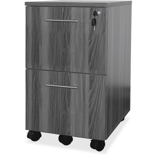Safco Mayline Gray Laminate Mobile F/F Pedestal File - 2-Drawer (MNFFLGS)