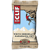 Clif Bar White Chocolate Macadamia Nut Energy Bar Individually Wrapped - White Chocolate, Macadamia Nut - 2.40 oz - 12 / Box (161009)
