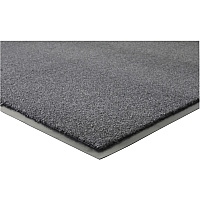 Genuine Joe Silver Series Indoor Entry Mat Building, Carpet, Hard Floor - 10 ft Length x 36" Width - Plush - Charcoal - 1 Each (GJO59459)