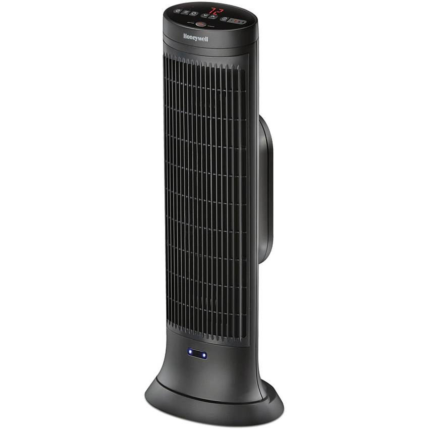 Honeywell Motion Sensor Ceramic Heater Ceramic - 1500 W - 2 x Heat Settings - Timer - 1500 W - Oscillation - Indoor - Tower - Dark Gray (HCE323V)