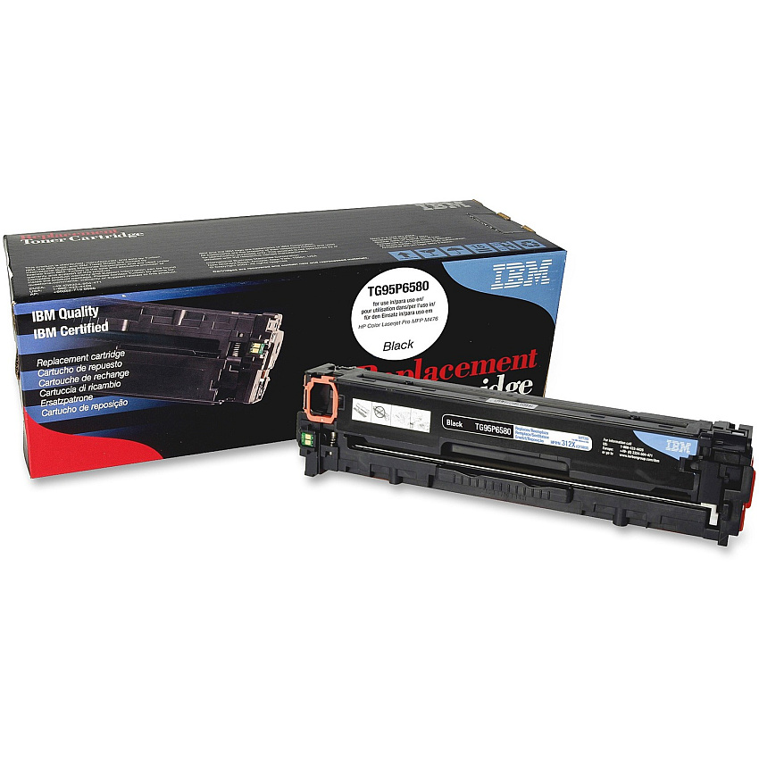 IBM Remanufactured High Yield Laser Toner Cartridge - Alternative for HP 312X (CF380X) - Black - 1 Each 4400 Pages (TG95P6580)