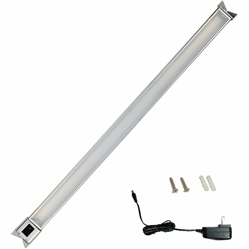 Lorell Under Cabinet Task Light 7 W LED Bulb - Adjustable Angle - 420 lm Lumens - Undercabinet Mountable - Silver - for Cabinet, Indoor (LLR13200)