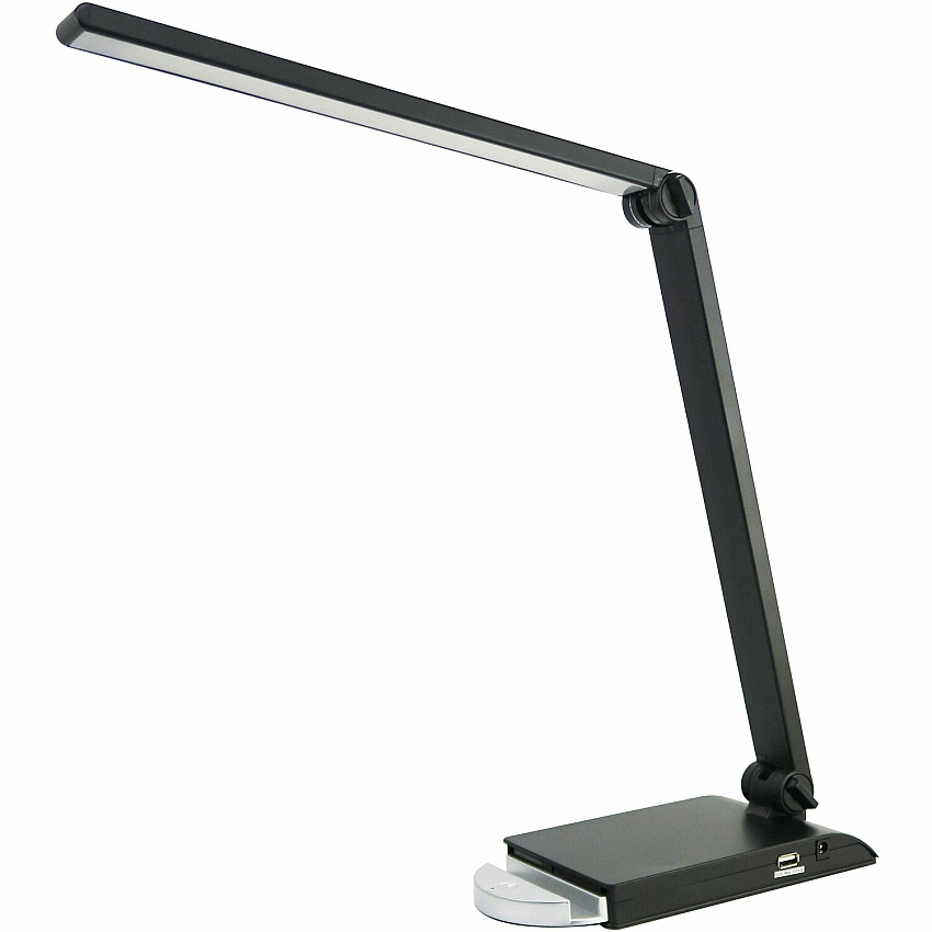 Lorell 8-watt SMD LED Task Light 8 W LED Bulb - USB Charging, Dimmable - Aluminum, Plastic - Desk Mountable - Black - for Desk, Table, Indoor (LLR13202)