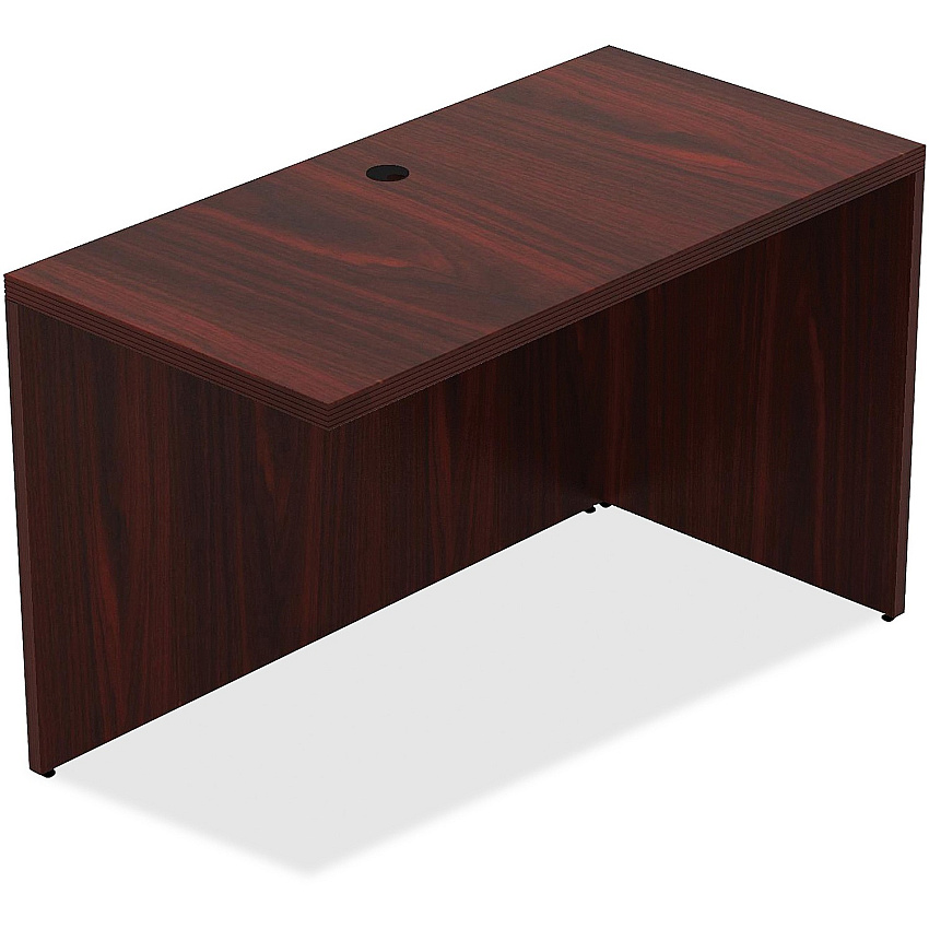 Lorell Chateau Series Return 30" Height x 47.3" Width x 23.6" Depth Desk, x 1.5" Thickness Top - Reeded Edge - Material: P2 Particleboard - Finish: Mahogany, Laminate - Durable, Modesty Panel, Grommet, Cord Management - For Office (LLR34322)
