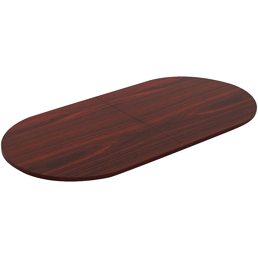 Lorell Chateau Series 8' Oval Conference Tabletop 1.4" Height x 94.5" Width x 47.3" Depth - Reeded Edge - Material: P2 Particleboard - Finish: Mahogany Laminate - Durable - For Meeting (LLR34342)