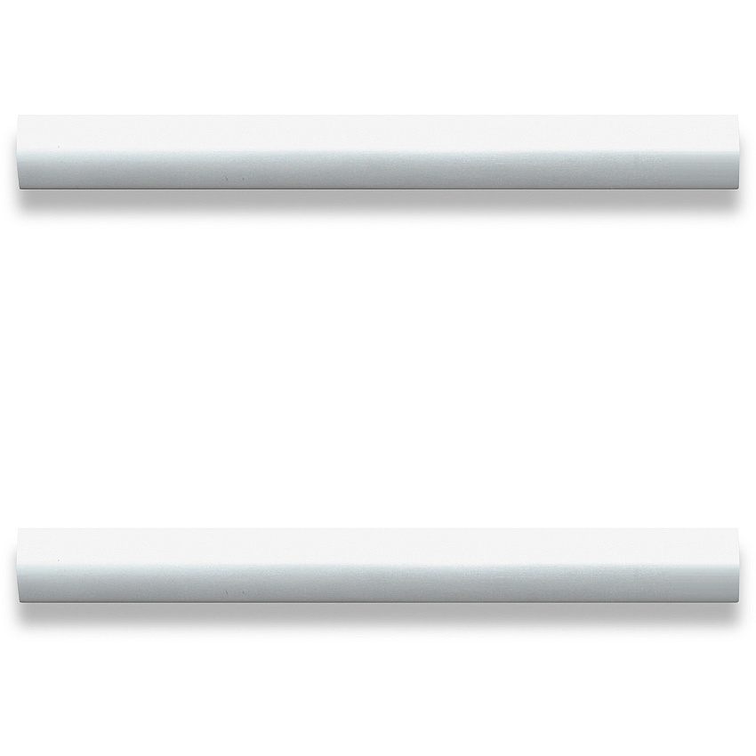 Lorell Chateau Series Laminate Drawer Modern Pulls Modern - 5.88" Width x 0.63" Depth x 1.13" Height - Aluminum Alloy - Silver - 2 / Pack (LLR34346)