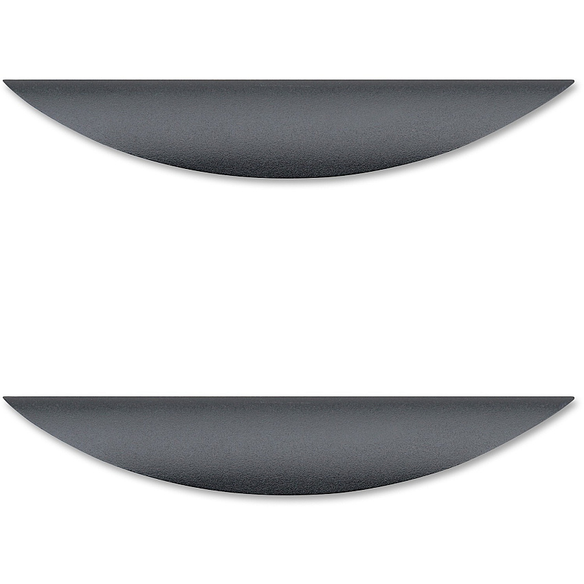 Lorell Chateau Series Laminate Drawer Traditional Pulls Traditional - 6.38" Width x 1.13" Depth x 0.63" Height - Aluminum Alloy - Black - 2 / Pack (LLR34347)