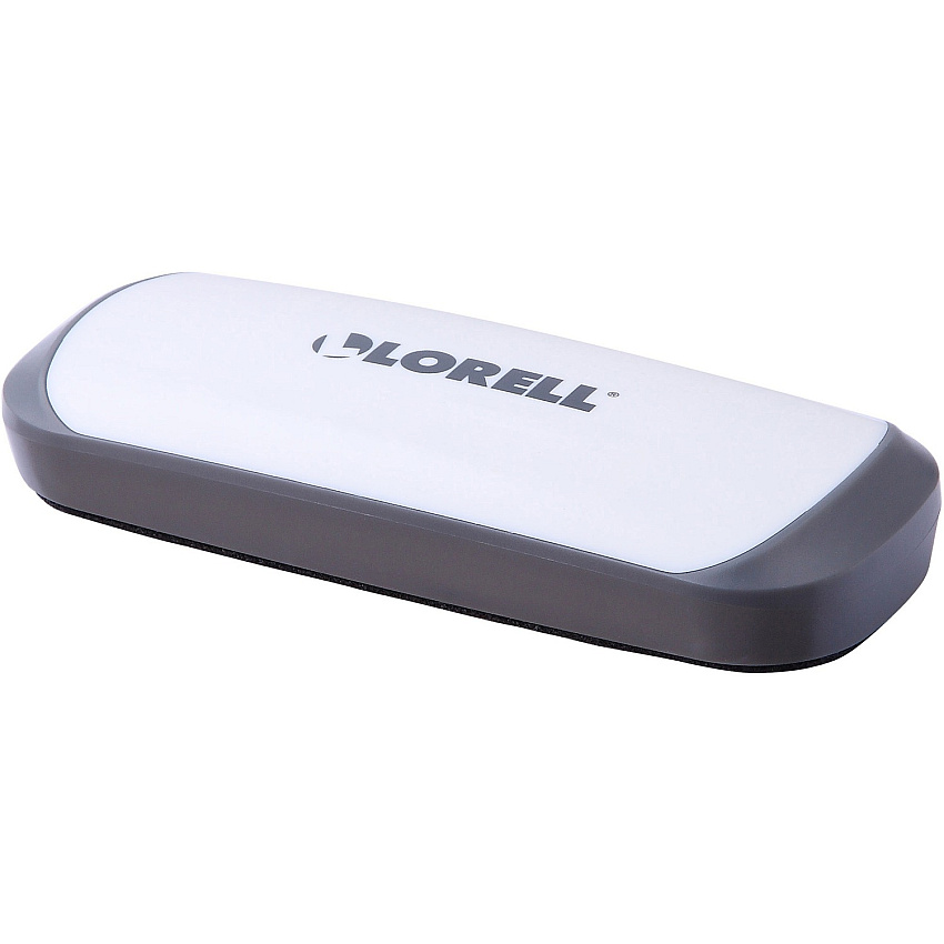 Lorell Rare Earth Magnet Board Eraser Magnetic - Black, White - Plastic - 1 Each (LLR52559)