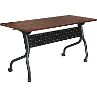 Lorell Flip Top Training Table Rectangle Top - Four Leg Base - 4 Legs - 48