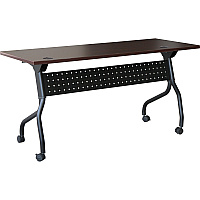 Lorell Flip Top Training Table Rectangle Top - Four Leg Base - 4 Legs - 48