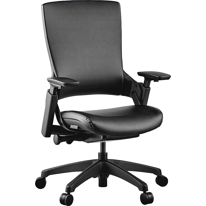 Lorell Serenity Series Executive Multifunction High-back Chair Leather Seat Material - Leather Back Material - High Back - 1 Each (LLR59529)