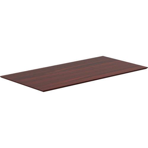 Lorell Electric Height-Adjustable Mahogany Knife Edge Tabletop (59613)