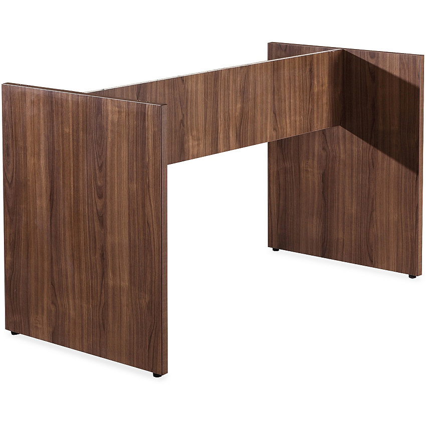 Lorell Essentials 8' Conference Table Base Two Leg Base - 2 Legs - 49.63" Table Top Width x 23.63" Table Top Depth - 28.50" Height - Conferencing - Laminated, Walnut - P2 Particleboard - 1 Each (LLR69995)
