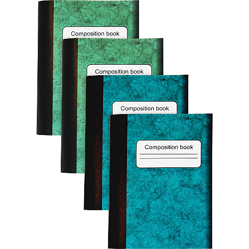Sparco Composition Books 80 Sheets - 4.25" Height x 3.3" Width - Multi-colored Cover - Sturdy Cover, Durable - 4 / Pack (36126)