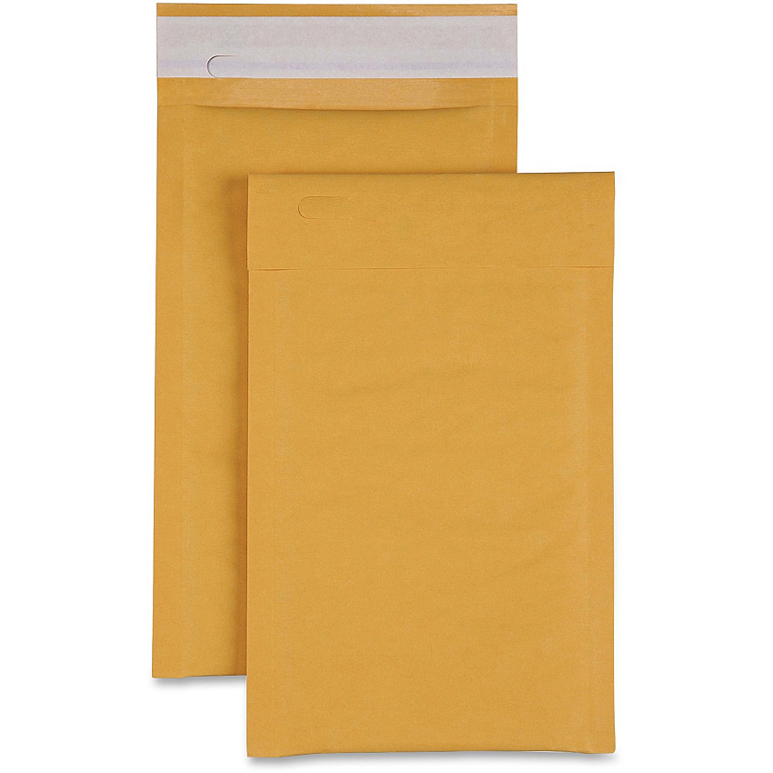 Sparco Size 0 Bubble Cushioned Mailers Bubble - #0 - 6" Width x 10" Length - Self-sealing - Kraft - Kraft - 200 / Carton (74980)