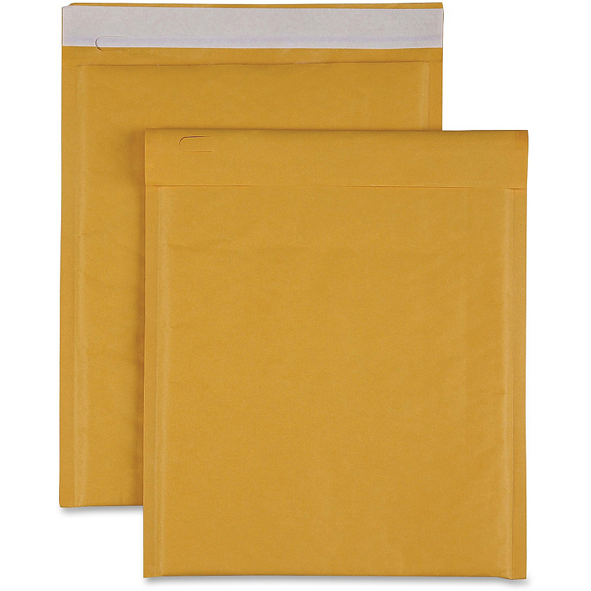 Sparco Size 2 Bubble Cushioned Mailers Bubble - #2 - 8 1/2" Width x 12" Length - Self-sealing - Kraft - Kraft - 100 / Carton (74982)