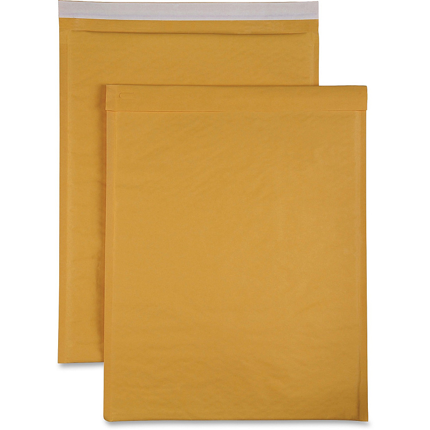 Sparco Size 7 Bubble Cushioned Mailers Bubble - #7 - 14 1/4" Width x 20" Length - Self-sealing - Kraft - Kraft - 50 / Carton (74987)