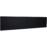 Lorell Fortress Modular Series Stack-On Hutch Door Kit 72" Width - Lockable, Reinforced - Steel - Black - 1 Each (LLR79173)