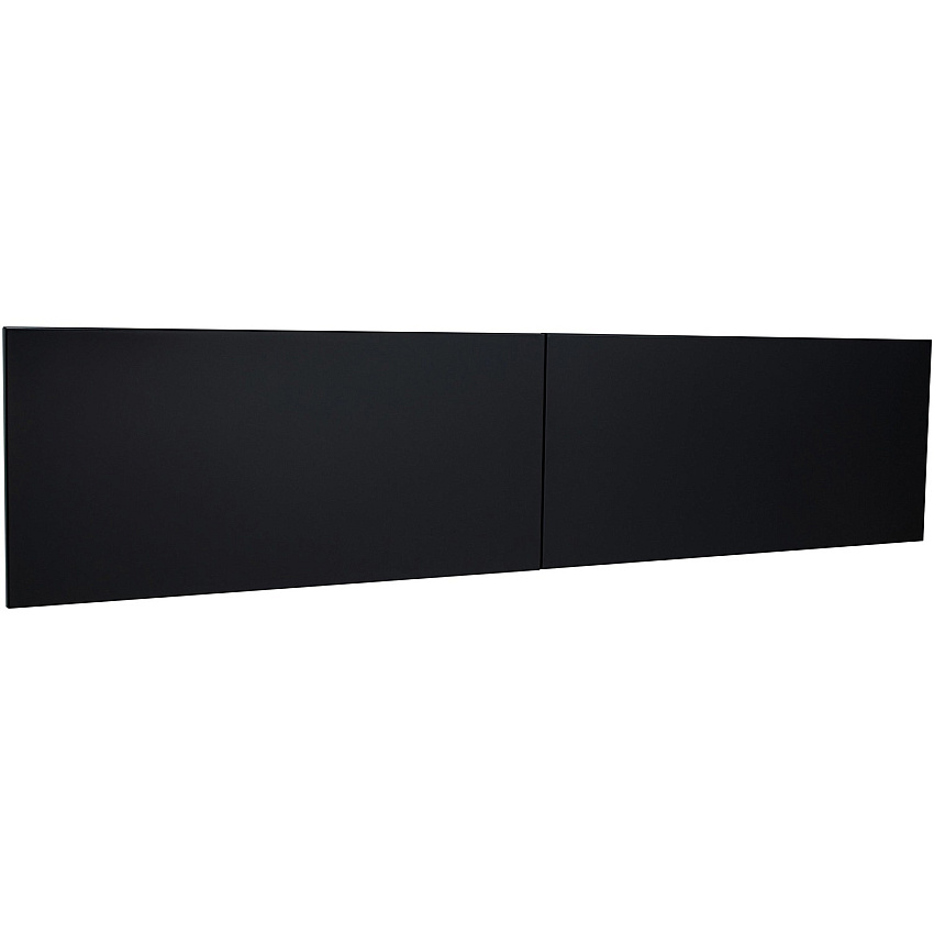 Lorell Fortress Modular Series Stack-On Hutch Door Kit 72" Width - Lockable, Reinforced - Steel - Black - 1 Each (LLR79173)