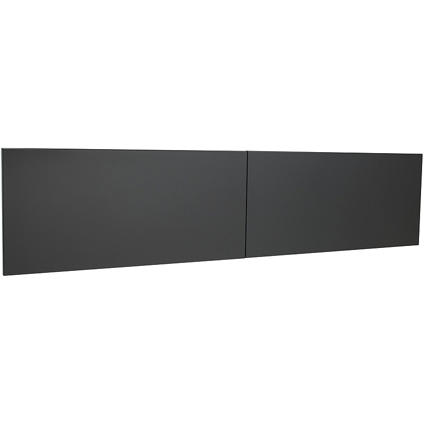 Lorell Fortress Modular Series Stack-On Hutch Door Kit 72" Width - Lockable, Reinforced - Steel - Charcoal - 1 Each (LLR79174)