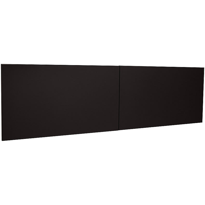 Lorell Fortress Modular Series Stack-On Hutch Door Kit 60" Width - Lockable, Reinforced - Steel - Black - 1 Each (LLR79175)