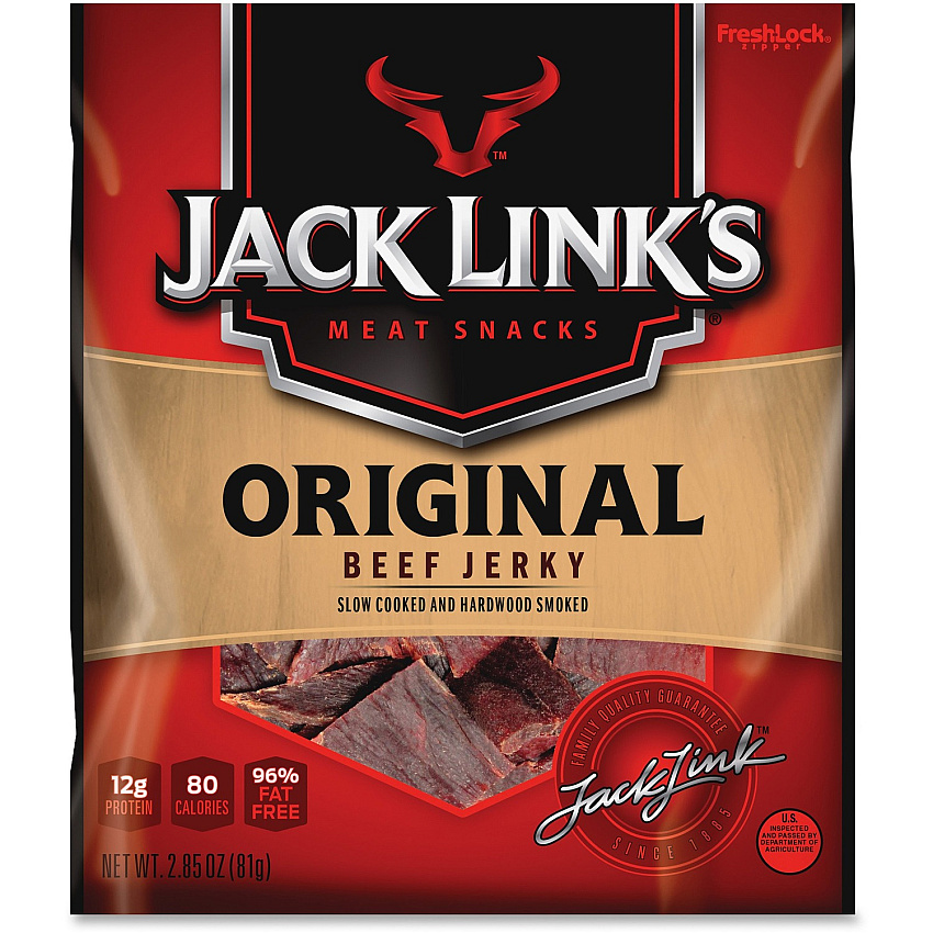 Jack Links Jack Link's Original Beef Jerky Original - Carton - 1 Bag (87631)