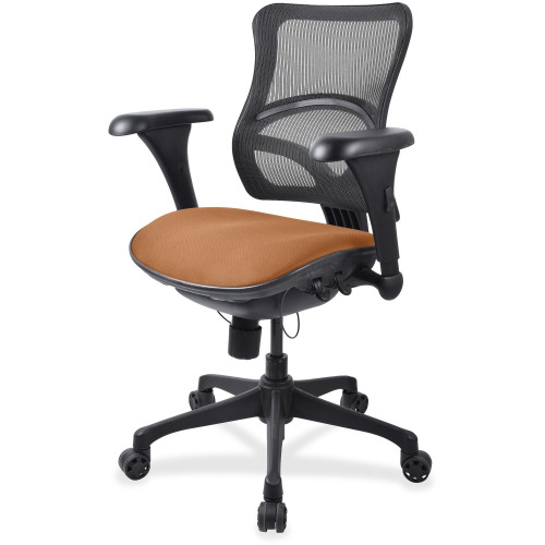 Lorell Mesh Midback Task Chair with Custom Fabric Seat (2097814)