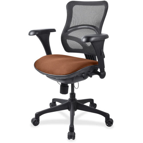 Lorell Mesh Midback Task Chair with Custom Fabric Seat (2097830)