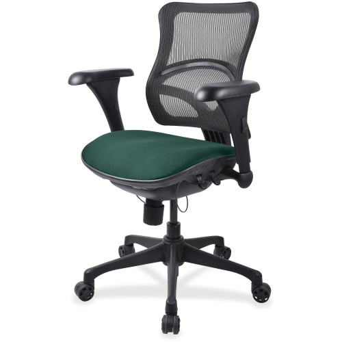 Lorell Mesh Midback Task Chair with Custom Fabric Seat (2097842)