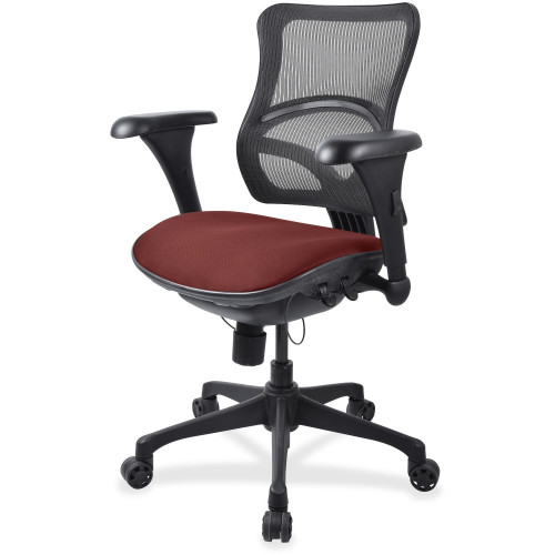 Lorell Mesh Midback Task Chair with Custom Fabric Seat (2097847)
