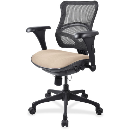 Lorell Mesh Midback Task Chair with Custom Fabric Seat (2097889)