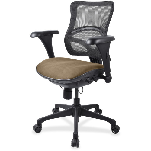 Lorell Mesh Midback Task Chair with Custom Fabric Seat (2097893)