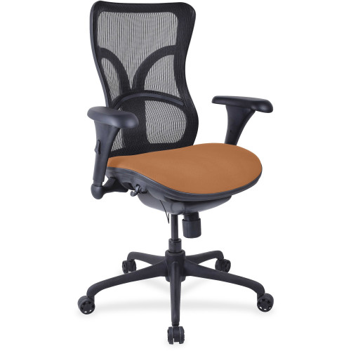 Lorell Mesh Midback Task Chair with Custom Fabric Seat (2097914)