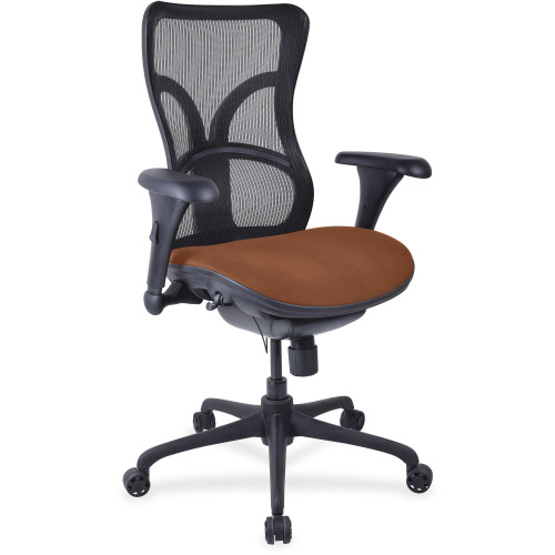 Lorell Mesh Midback Task Chair with Custom Fabric Seat (2097930)