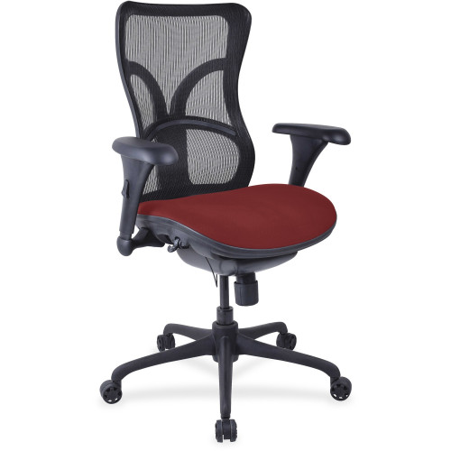 Lorell Mesh Midback Task Chair with Custom Fabric Seat (2097931)