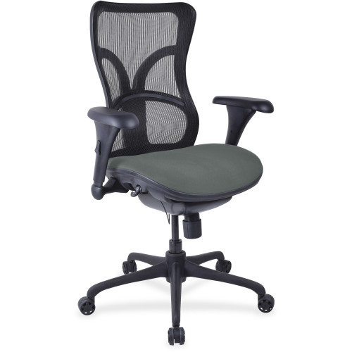 Lorell Mesh Midback Task Chair with Custom Fabric Seat (2097932)