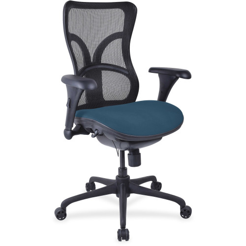 Lorell Mesh Midback Task Chair with Custom Fabric Seat (2097938)