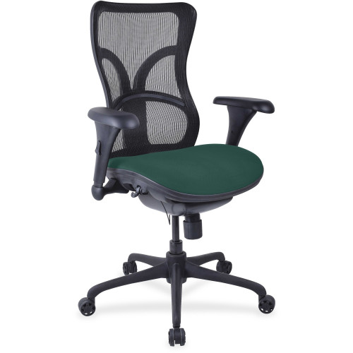 Lorell Mesh Midback Task Chair with Custom Fabric Seat (2097942)