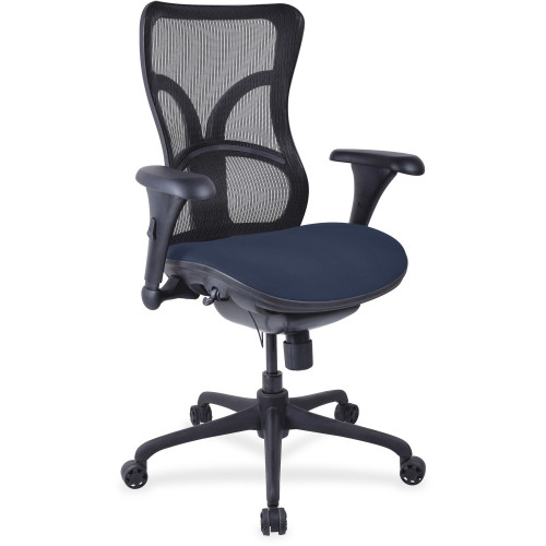 Lorell Mesh Midback Task Chair with Custom Fabric Seat (2097952)