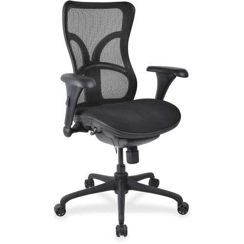 Lorell Mesh Midback Task Chair with Custom Fabric Seat (2097964)