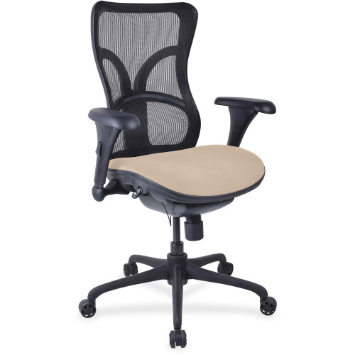 Lorell Mesh Midback Task Chair with Custom Fabric Seat (2097989)