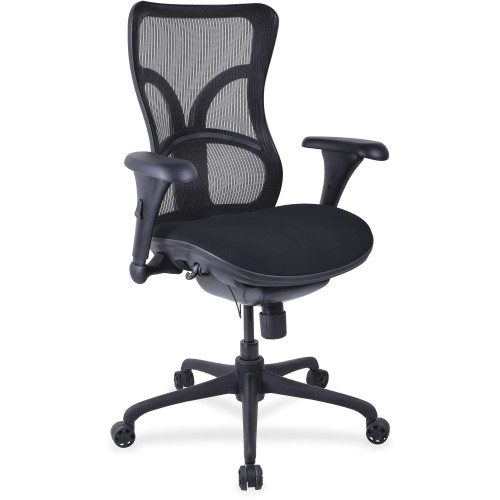 Lorell Mesh Midback Task Chair with Custom Fabric Seat (2097997)