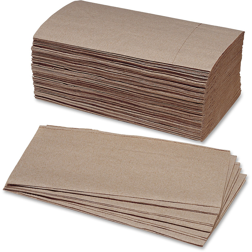 AbilityOne 8540002627178, SKILCRAFT, Folded Paper Towels, Kraft, 9.25 x 5.38, 250/Bundle, 16 Bundles/Box
