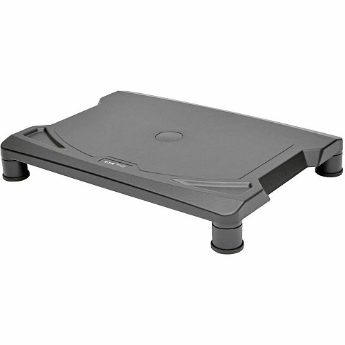 Eaton Tripp Lite Series Universal Monitor Riser, Height-Adjustable, Black 40 lb Load Capacity - 5.50" Height x 15.63" Width x 11.25" Depth - Desktop, Tabletop - Black - TAA Compliant (MR1612)
