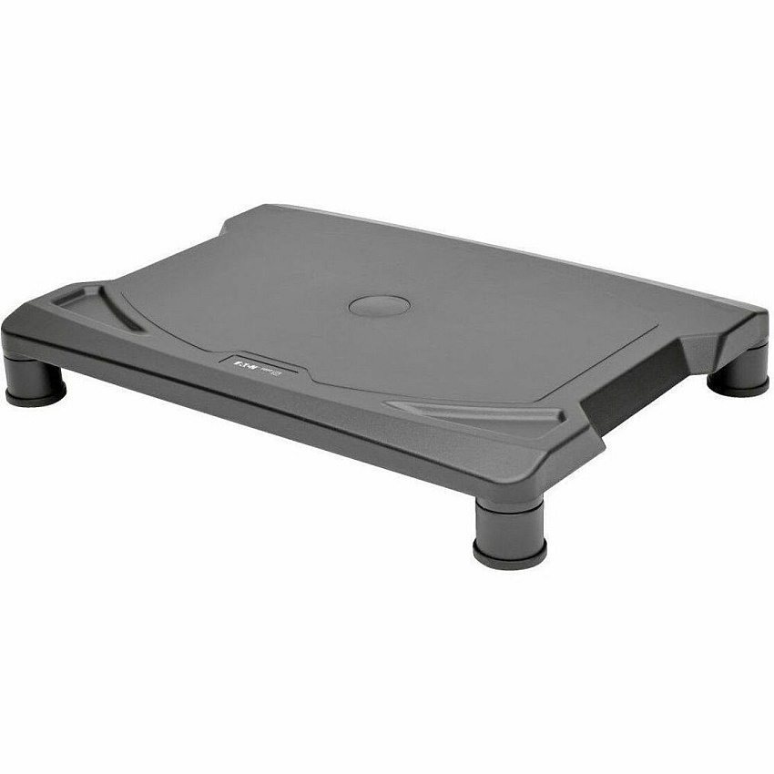 Eaton Tripp Lite Series Universal Monitor Riser, Height-Adjustable, Black 40 lb Load Capacity - 5.50" Height x 15.63" Width x 11.25" Depth - Desktop, Tabletop - Black - TAA Compliant (MR1612)