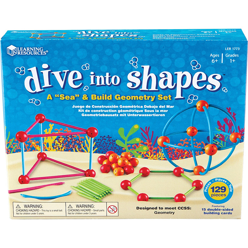 Learning Resources Dive Shapes Sea/Build Geometry Set 1 Set (1773)